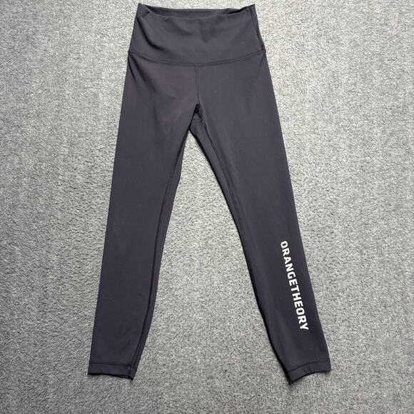 Lululemon X Orange Theory Leggings Womens Size 6 Black - Picture 1 of 8